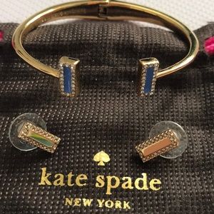 Kate Spade bangle with earrings